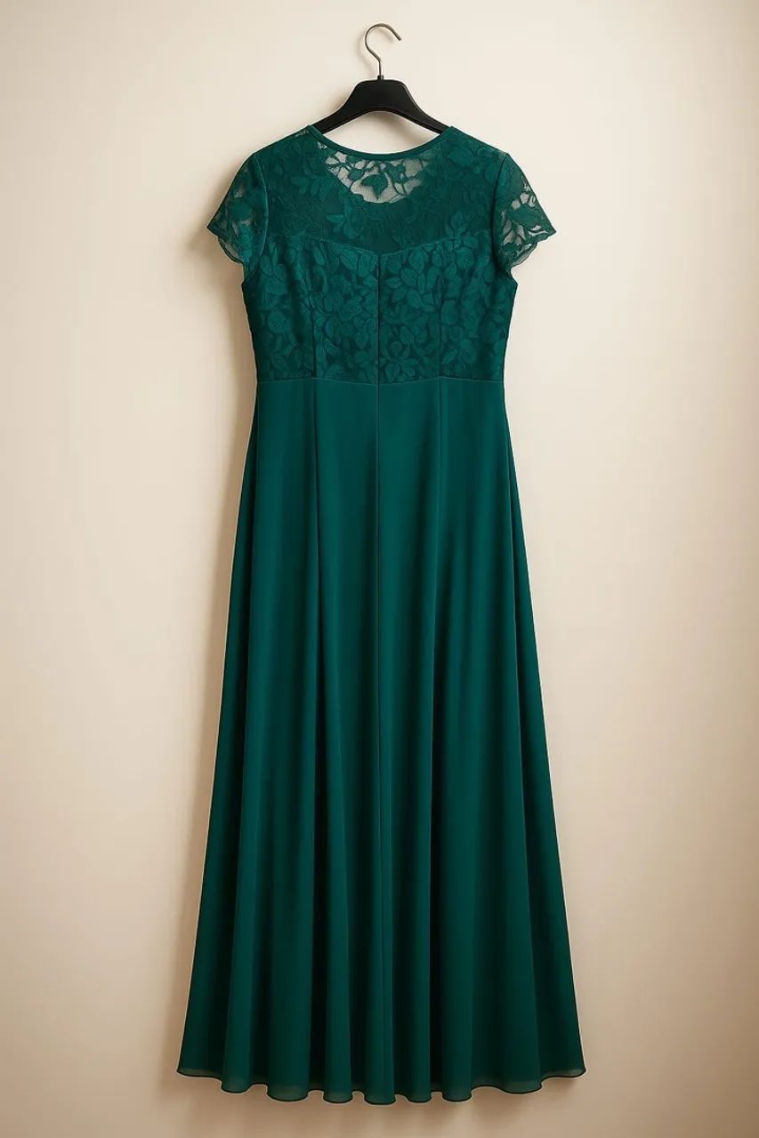 Vestido de renda verde, tamanho G - Foto 3