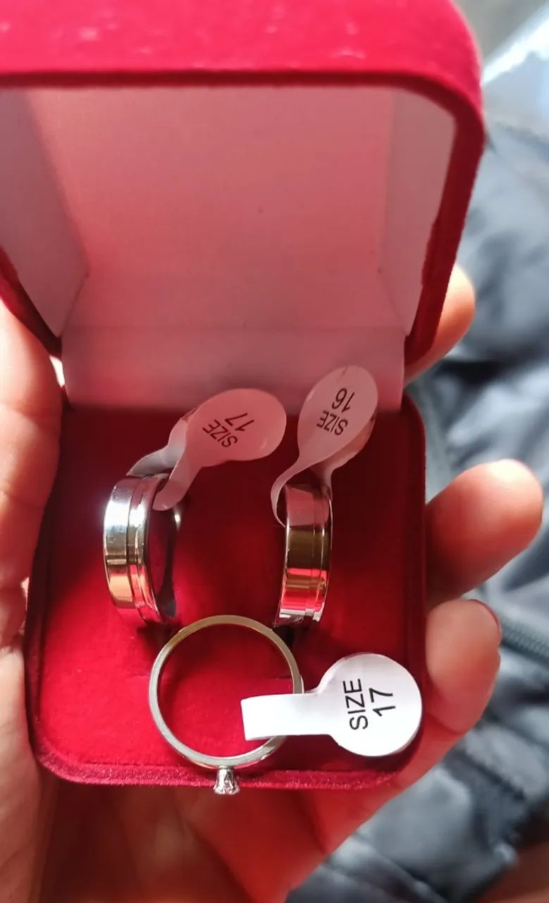 Par de aliança - aço