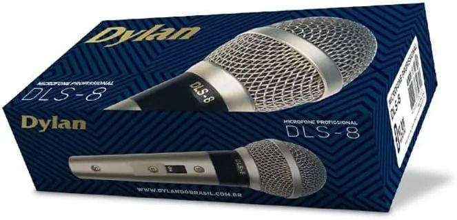 Microfone Dinamico Dylan Dls-8 Profissional - Foto 2