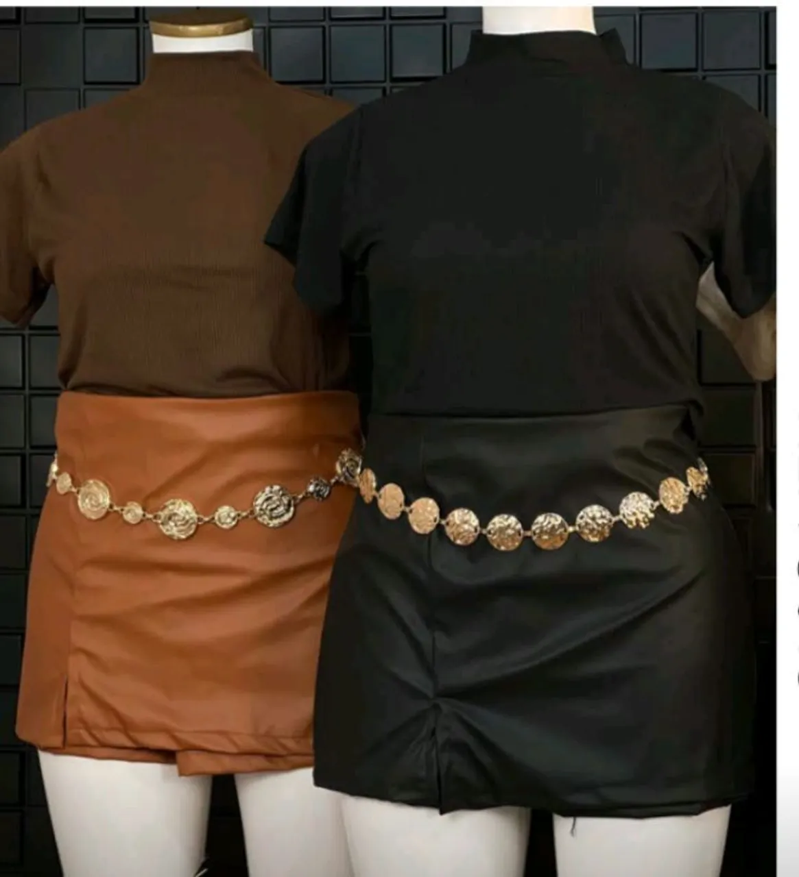 Conjunto Saia e Blusa Gola Alta - Elegância e Estilo!