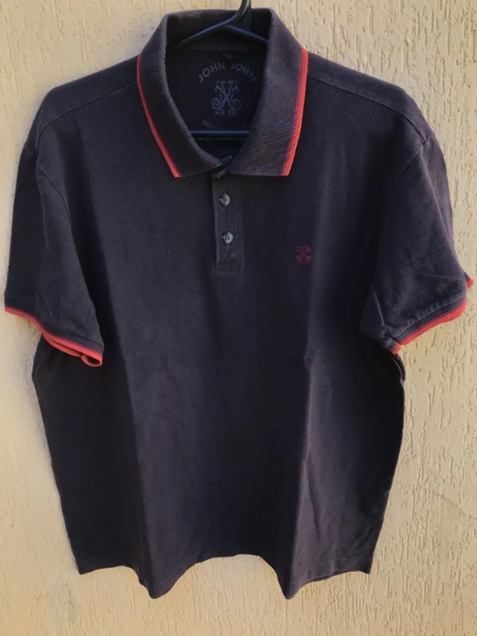 Camisa Polo Chumbo Da John John (Usado)
