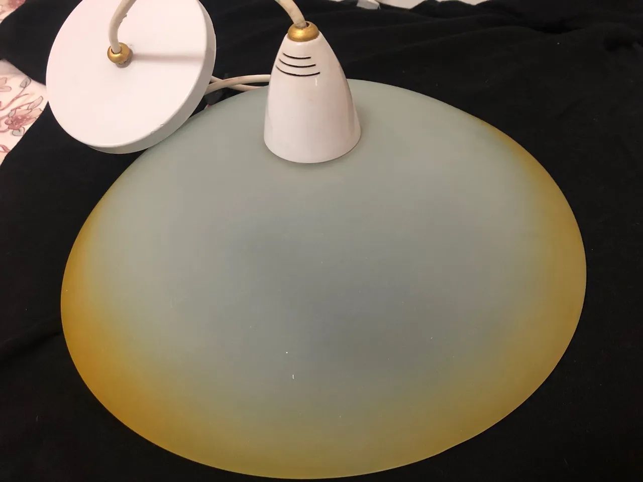 Luminária pendente de teto cúpula vidro  - Foto 2
