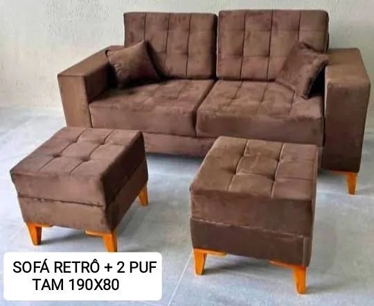 Sofá 2 lugares preto - Foto 4