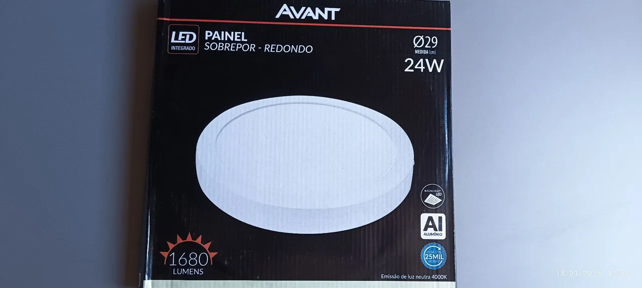 Painel LED Redondo 24