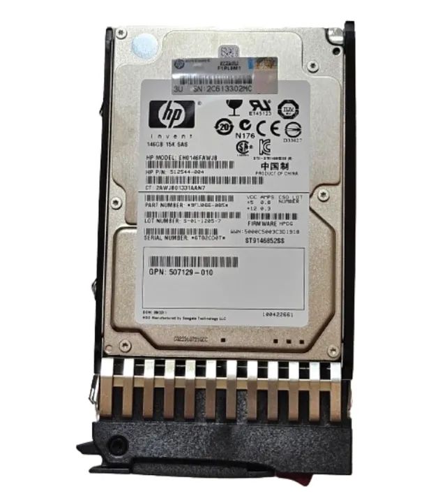 Hd Hp 146gb 15k Sas 2,5 Eh0146fawjb 512544-004 St9146852ss
