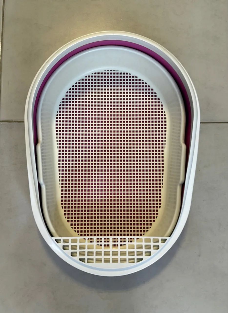 Banheiro Furacão Pet Furba na cor rosa para Gatos- USADA - Foto 2