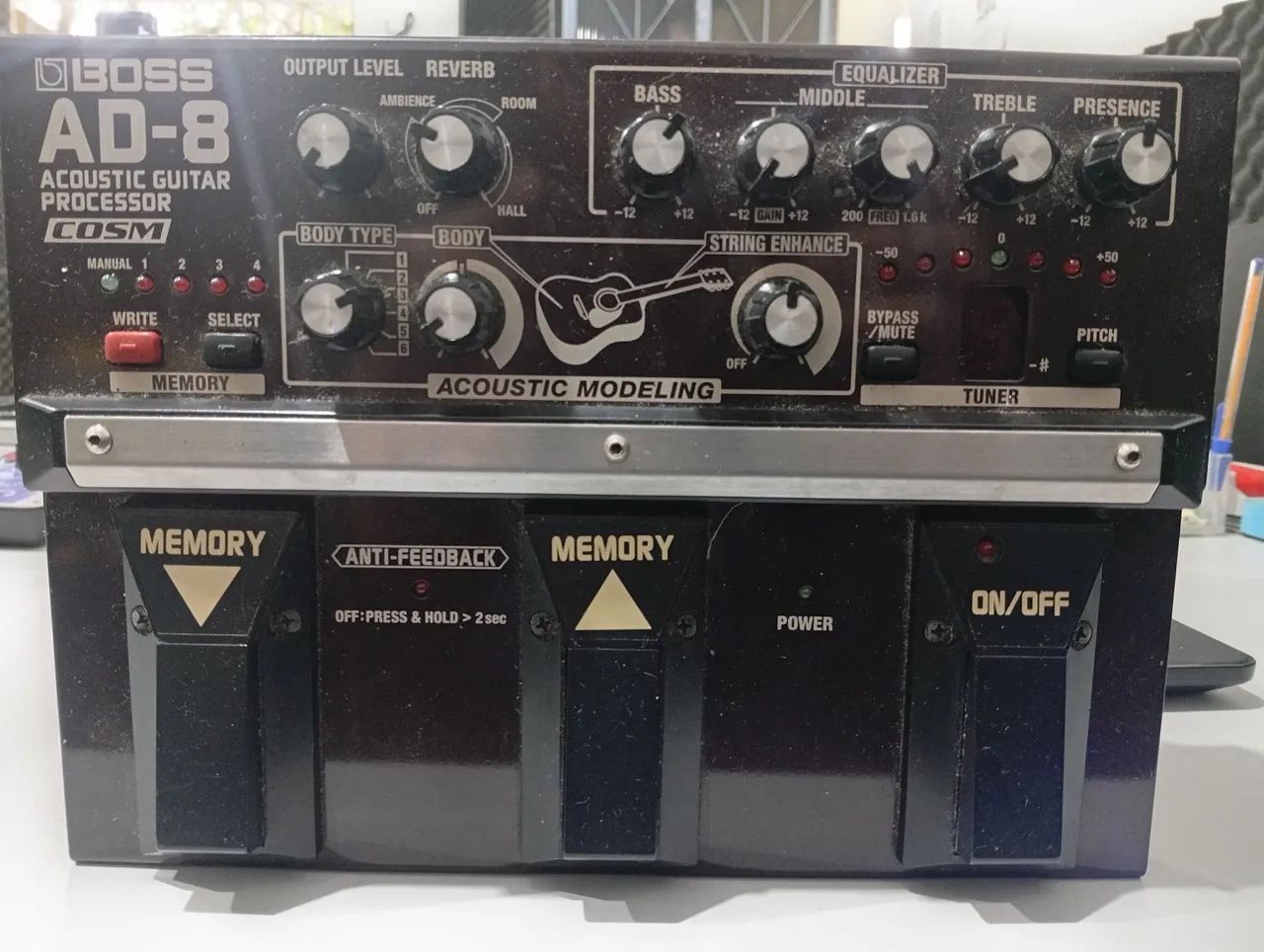 ギター BOSS AD-8 Amazon | BOSS AD-8 プリアンプ アコースティックギター用 (ボス AD8