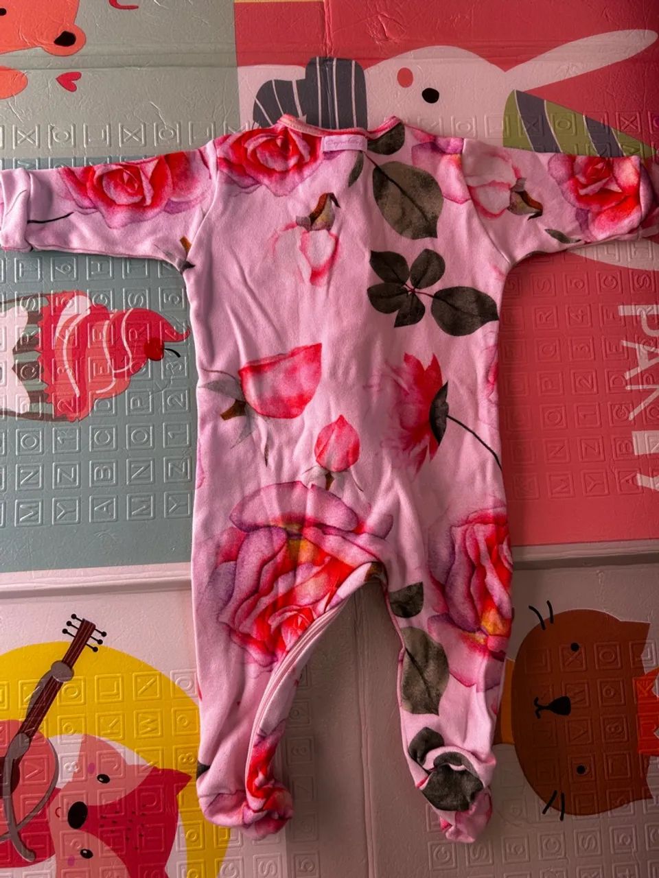 Macacão de Bebê com Estampa Floral - Laleblu - Foto 3