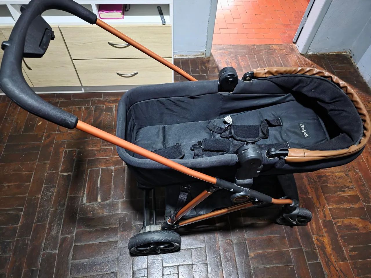 Carrinho de bebê Moisés e bebê conforto Burigotto Materna  - Foto 2