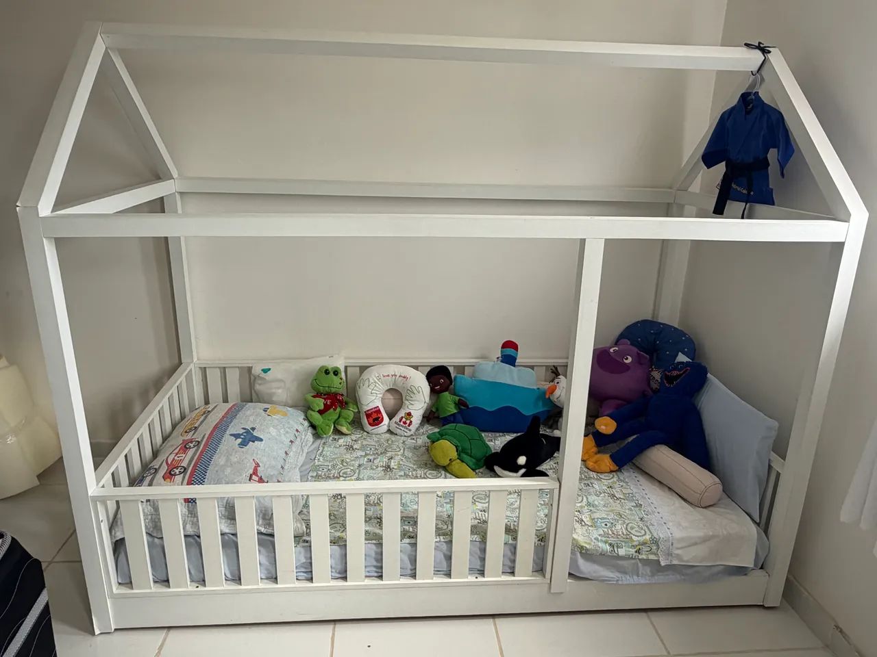 Cama casinha solteirão com colchão  - Foto 3