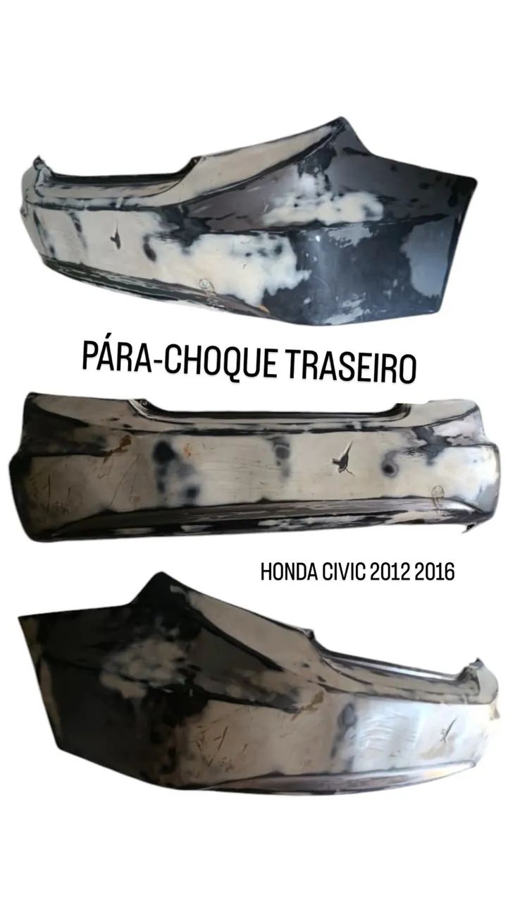 PARACHOQUE TRASEIRO HONDA CIVIC 2012 2016