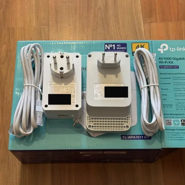 Extensor TP-Link Powerline TL-WPA7617 KIT com roteador AC1200  - Foto 3