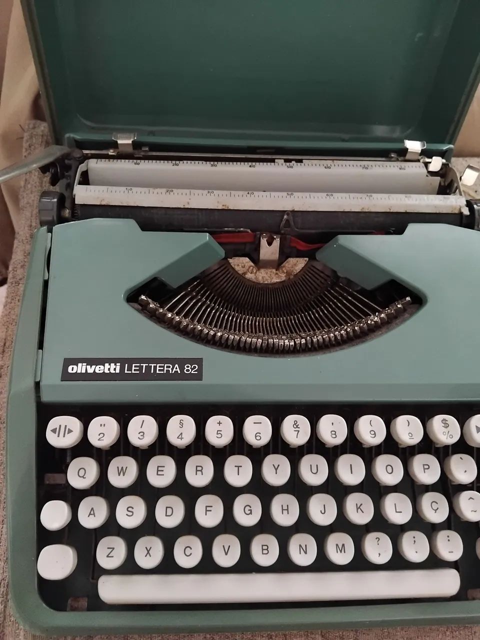 Máquina de escrever para colecionador. 