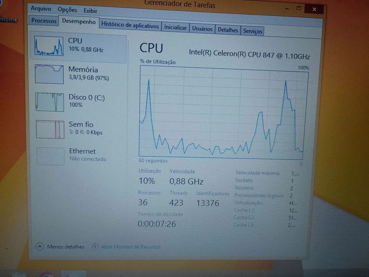 Notebook LENOVO L1145 - Leia a descrição  - Foto 3