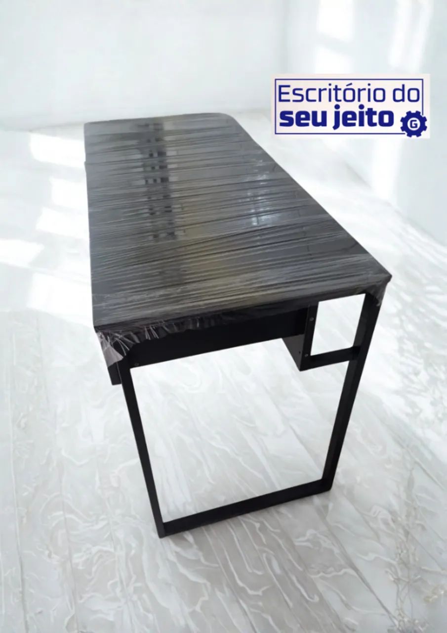 Escrivaninha REFORÇADA 1,1m Mesa NOVA Multiuso Notebook de Escritório Gamer Birô Office - Foto 3