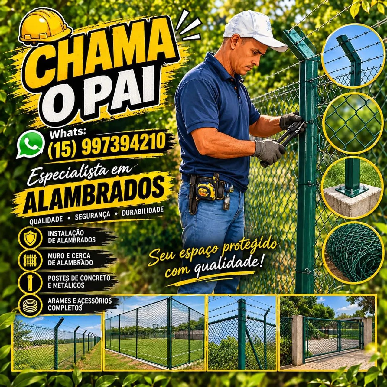 Instalação alambrado 