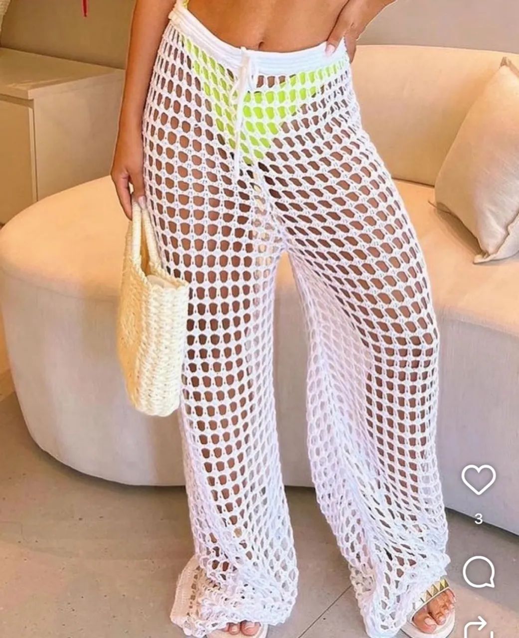 Calça tricô tam U 