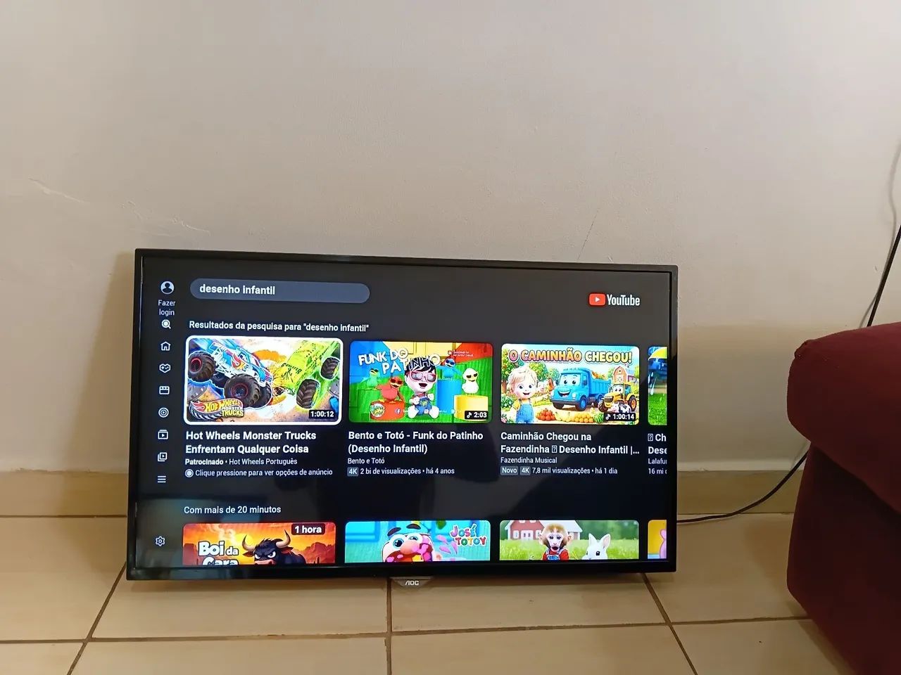 Smart TV aoc 32 polegadas Wi-Fi 