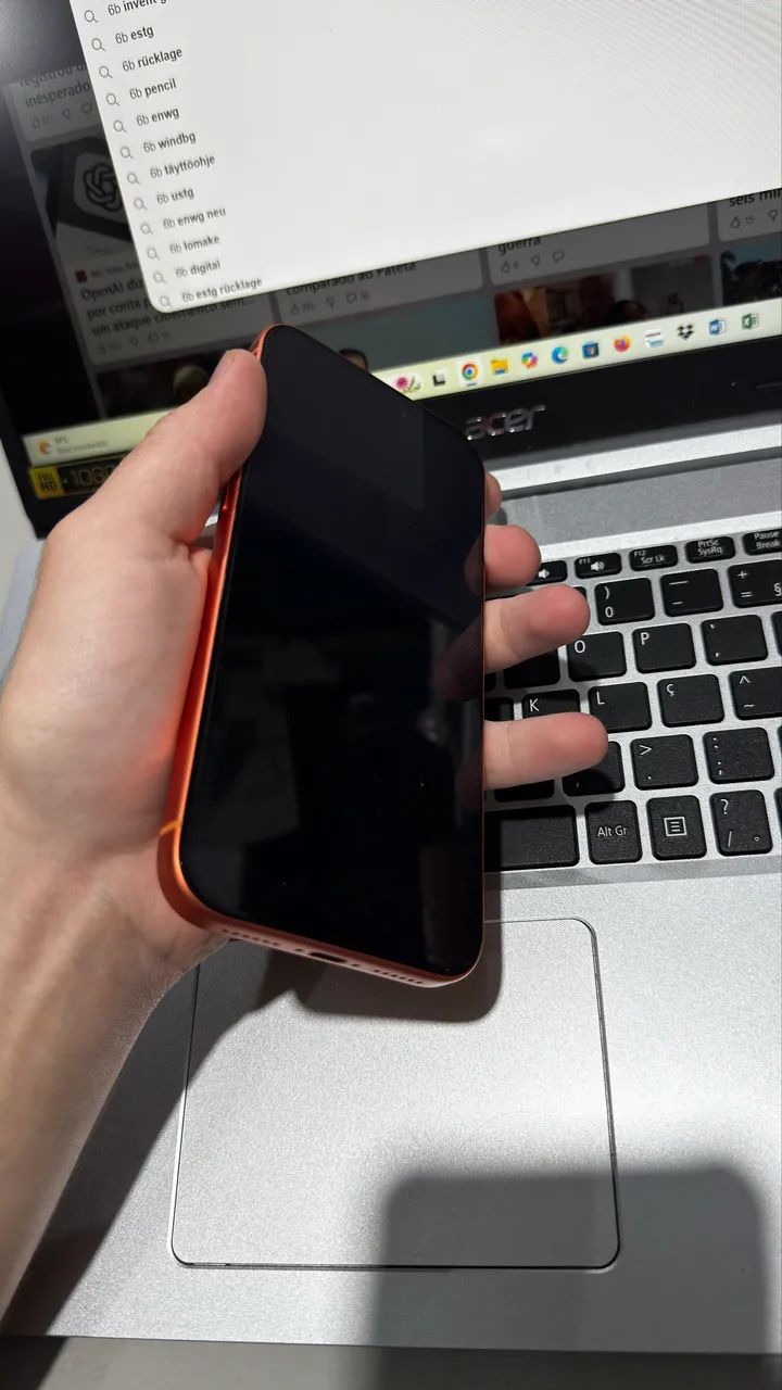 iPhone 17 pro max laranja 100% bateria perfeito estado  - Foto 2