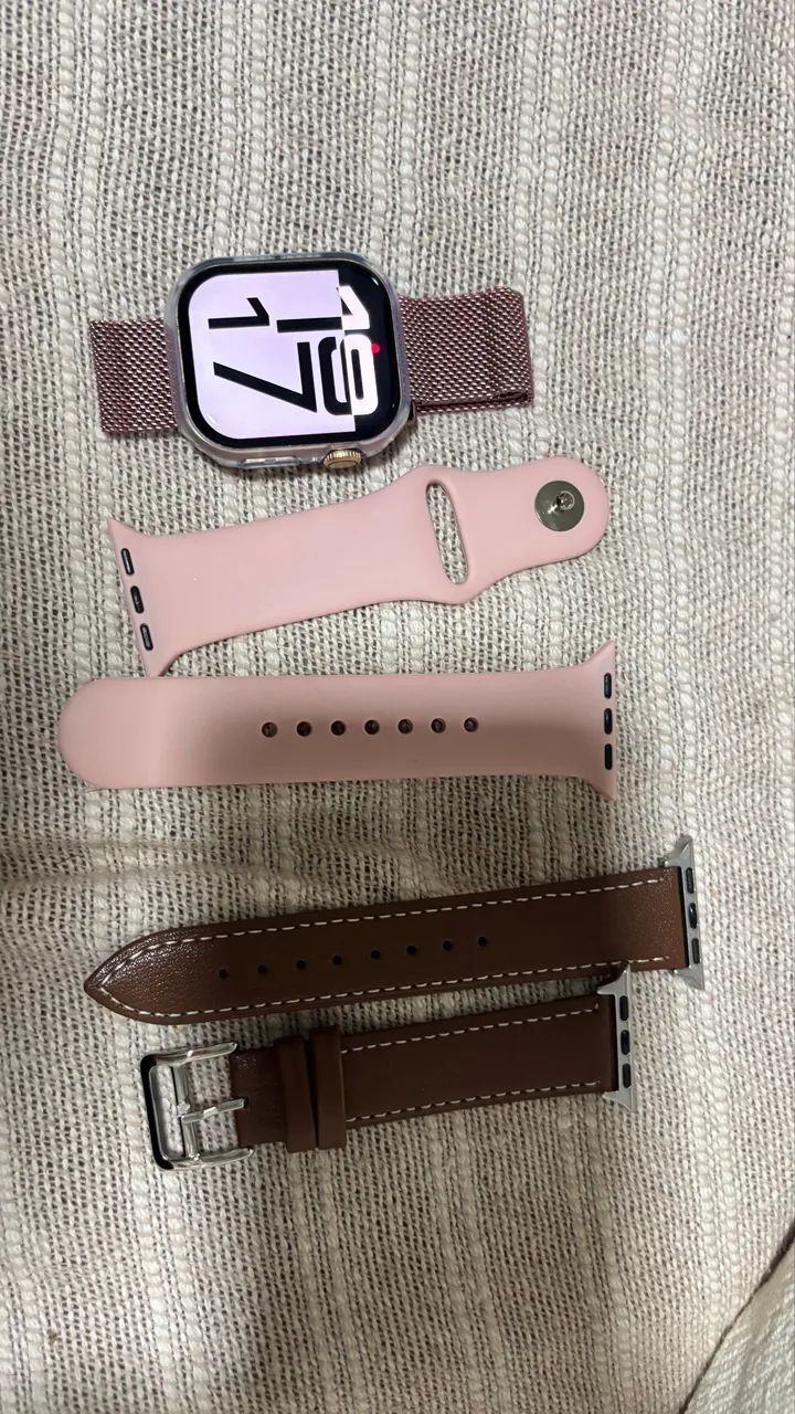Smartwatch Rose Série 11 Microwear + 3 Pulseiras + Caixa (Novo!) - Foto 2