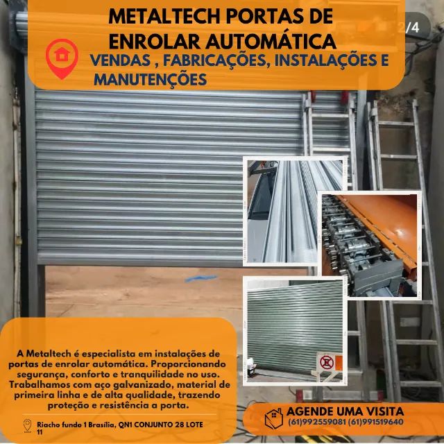 portas de enrolar automaticas