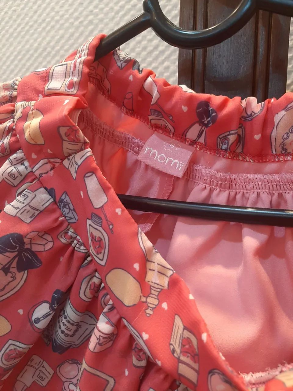 Saia de seda estampada. Marca MOMI. Tamanho 6. - Foto 2