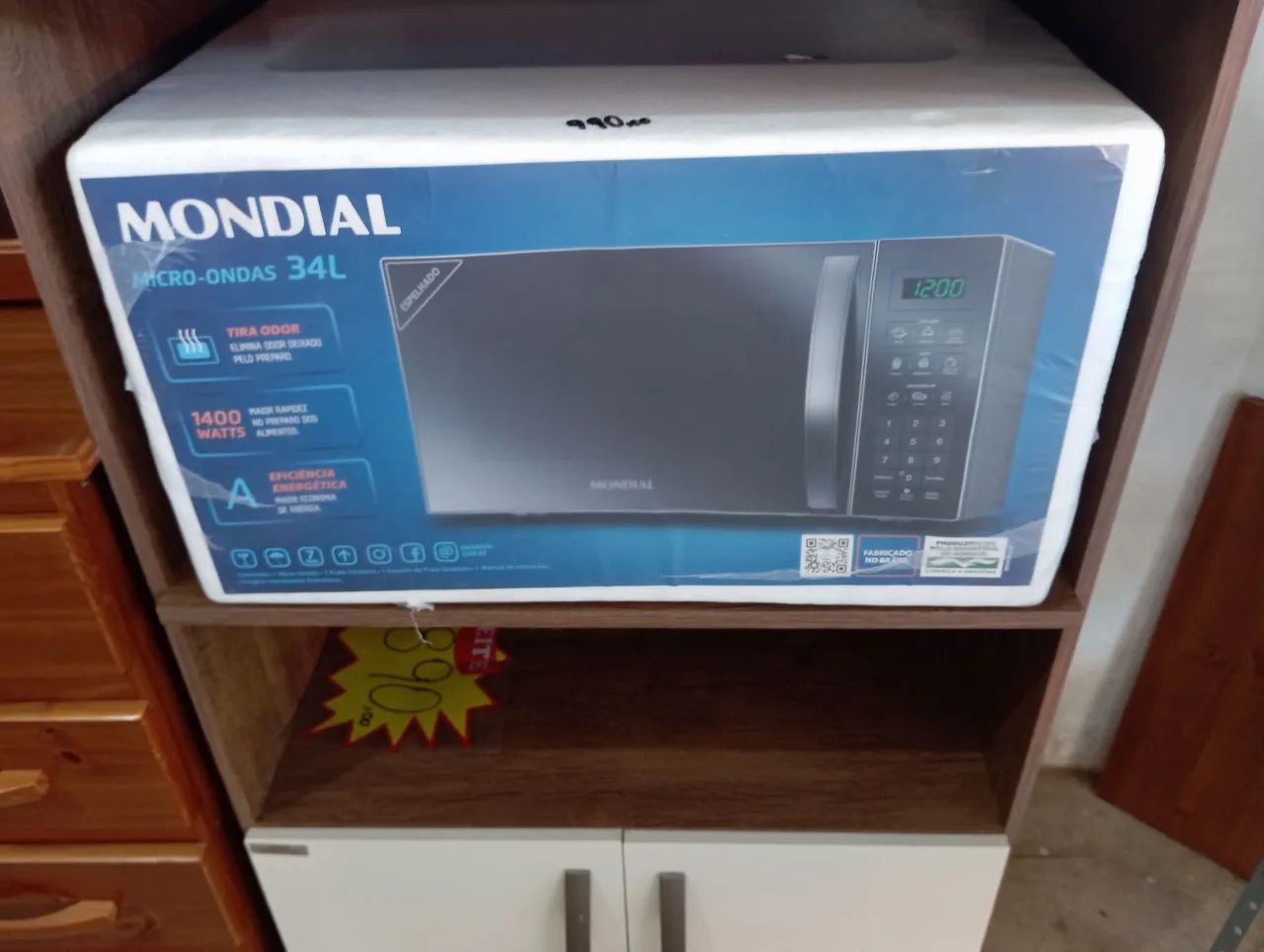Forno microondas novo 34 lt