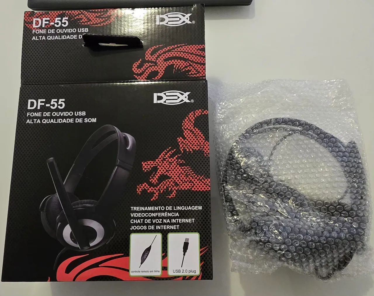 Fone de ouvido NOVO DF-55 USB Alta Qualidade de Som - Foto 3