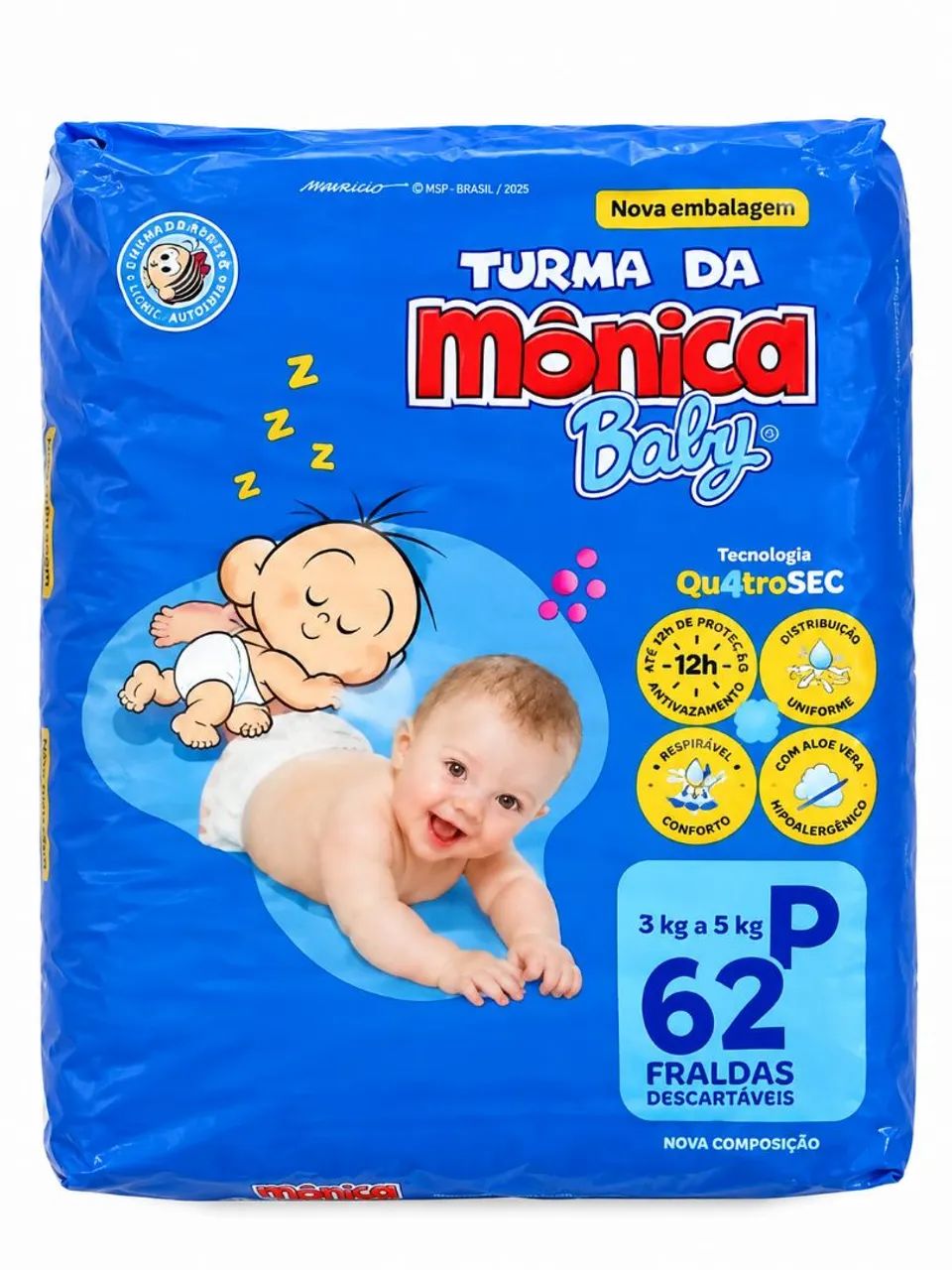 Fralda Turma da Mônica 