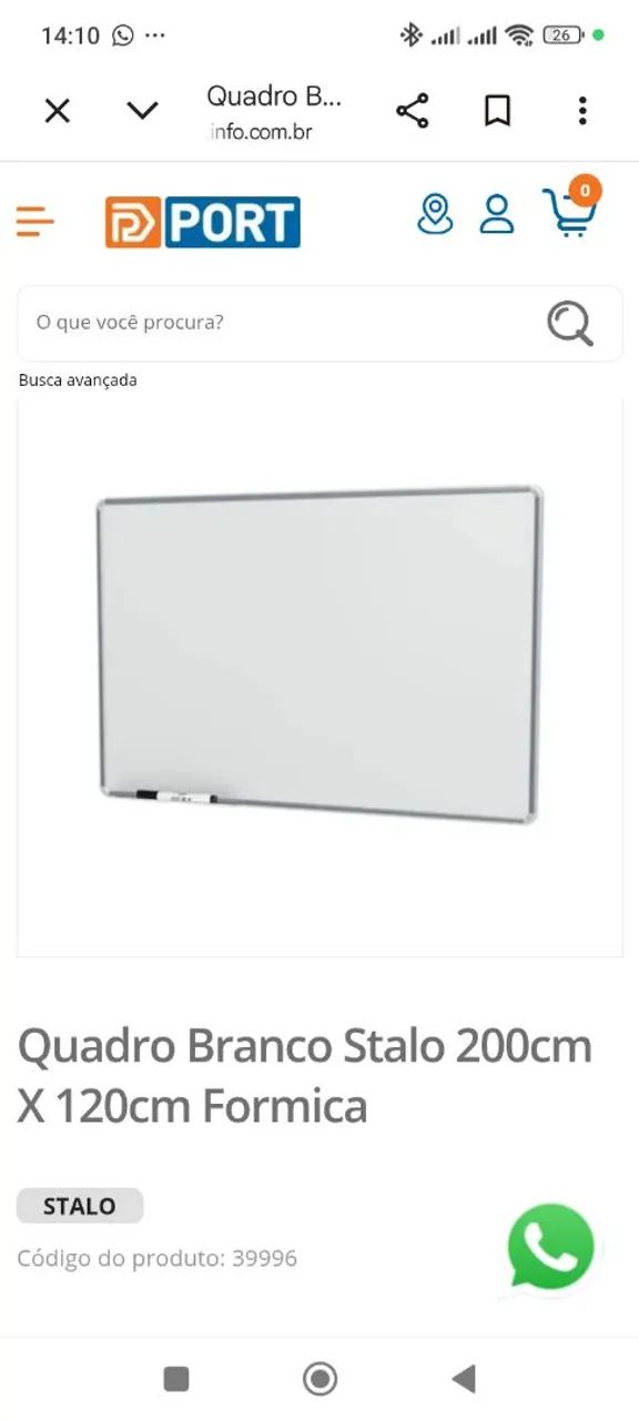 QUADRO BRANCO 2 X 1,20 - Foto 3