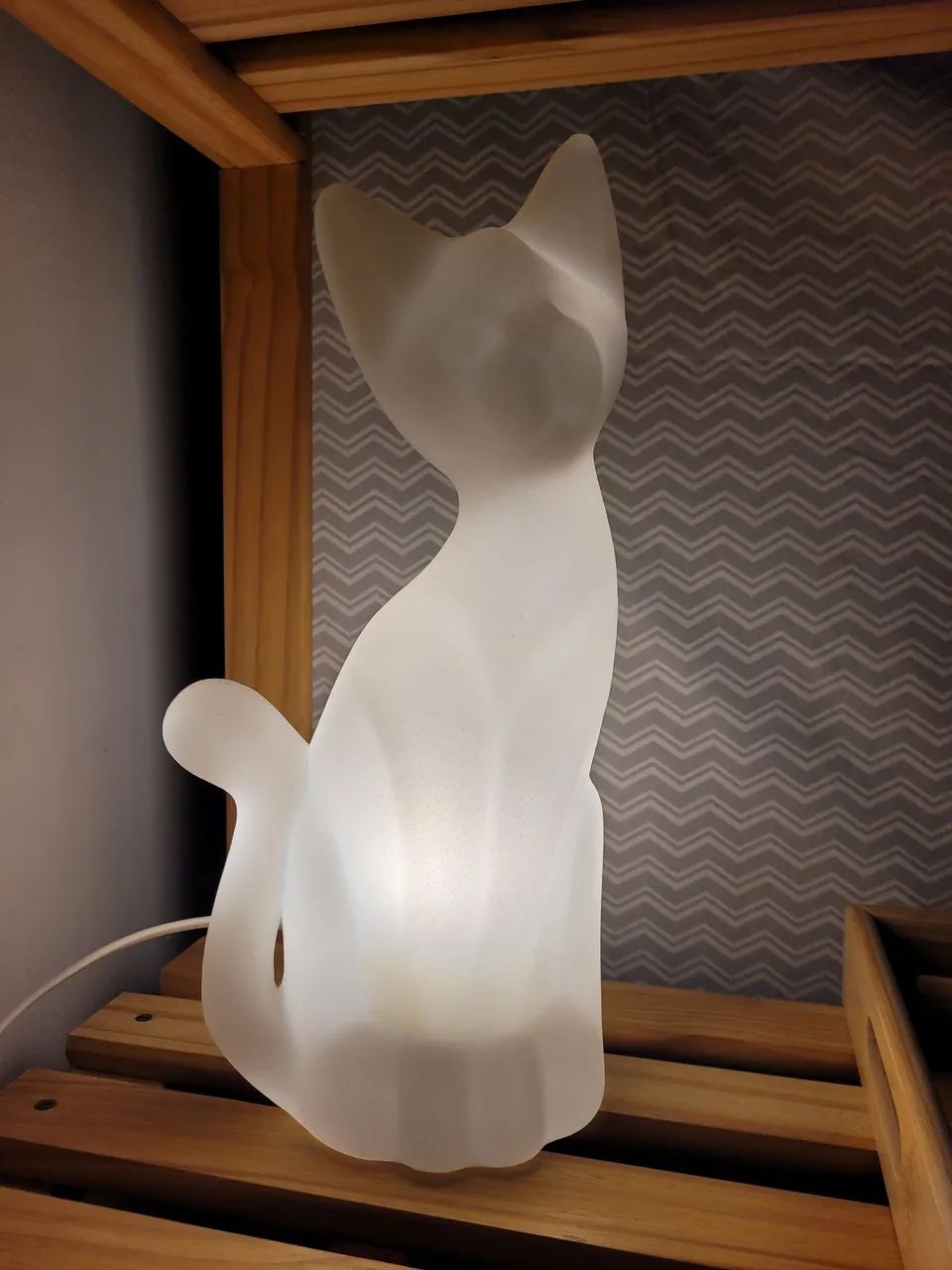 Luminaria gato branco - Foto 2