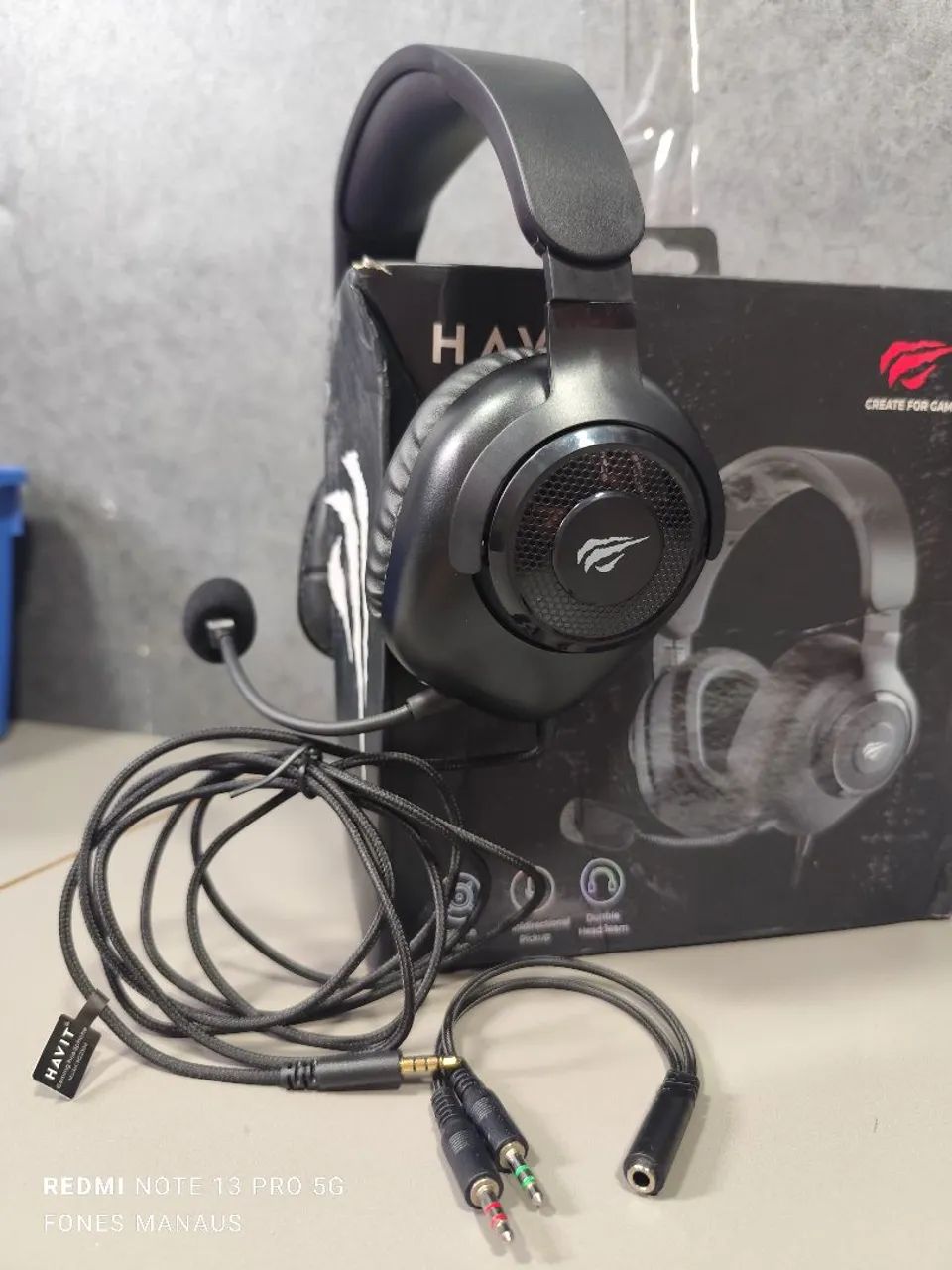 Fone GAMER headset HAVIT H2230d - Foto 3