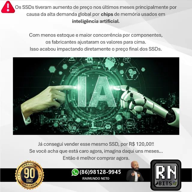 SSD 120 GB Formatado com Windows - Foto 2