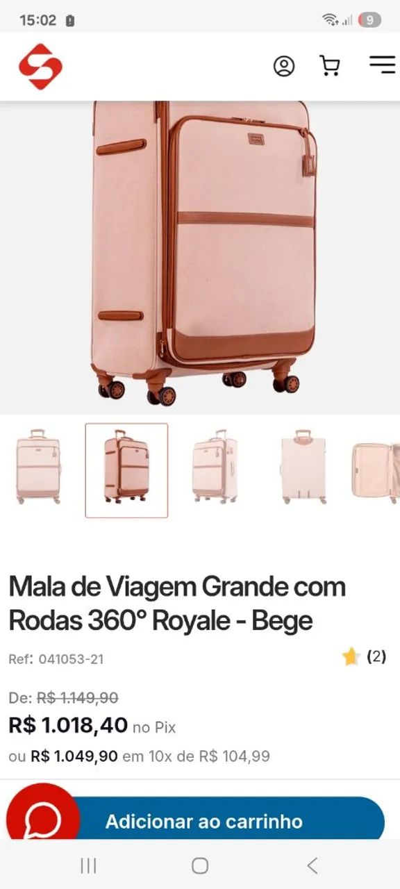 Mala grande e frasqueira  - Foto 4