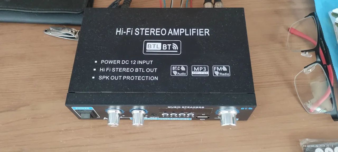Amplificador bluetooth e caixa de som Panasonic de 800w - Foto 4