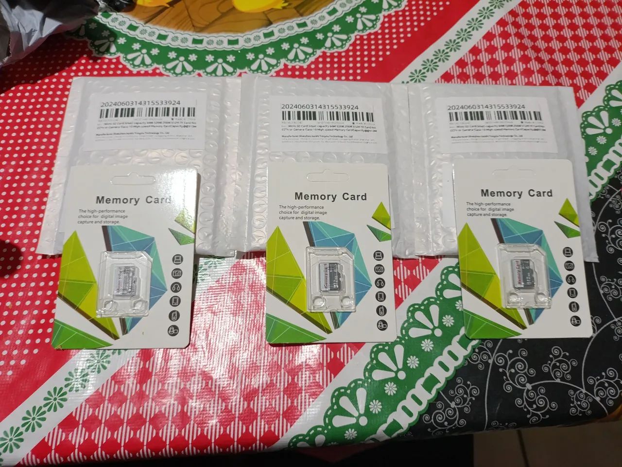3 Cartão de memória 512MB Memory Card.