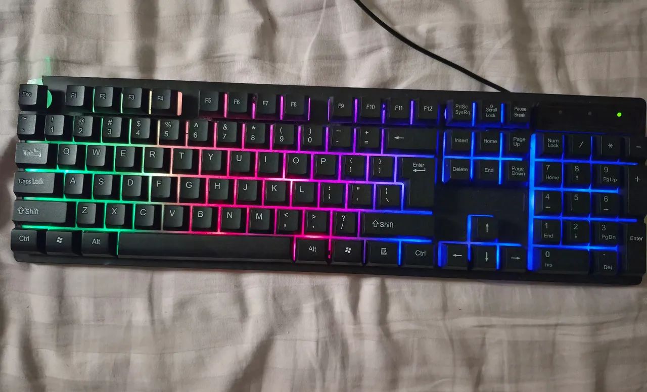 teclado usb com led rgb. - Foto 3