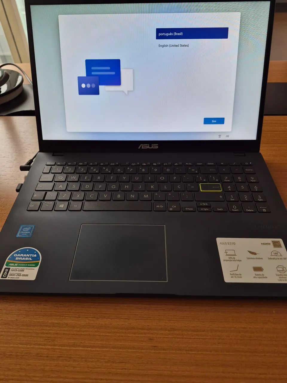 Notebook Asus E510 