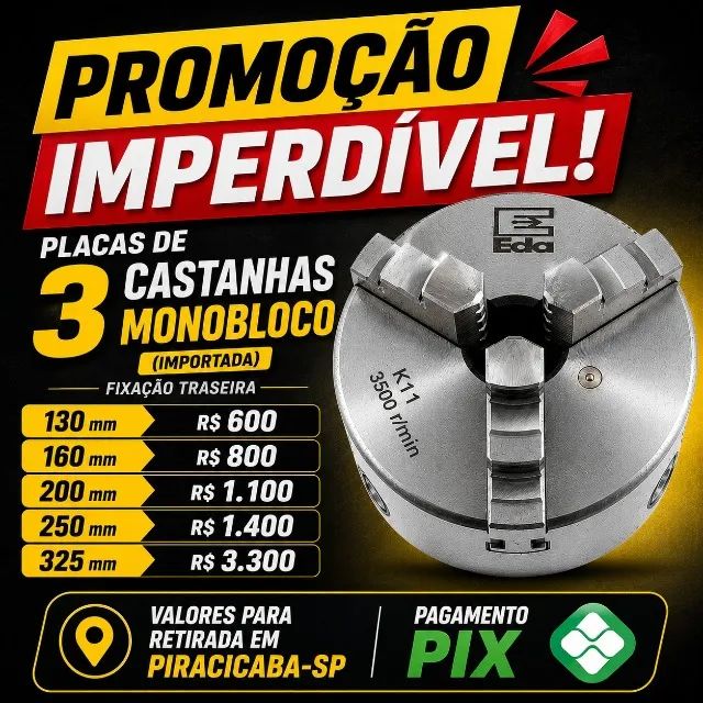 Placas para Torno Importada