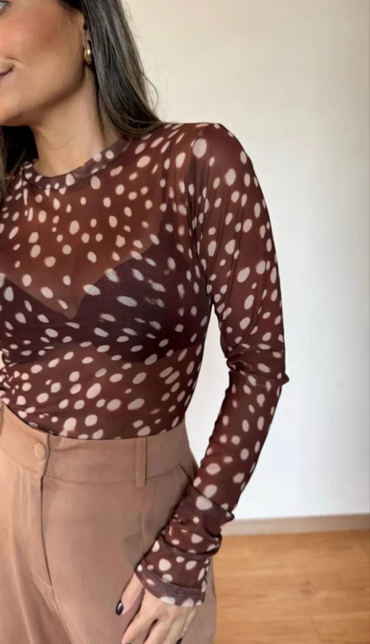 Blusa em Tule Bambi Print - Foto 2