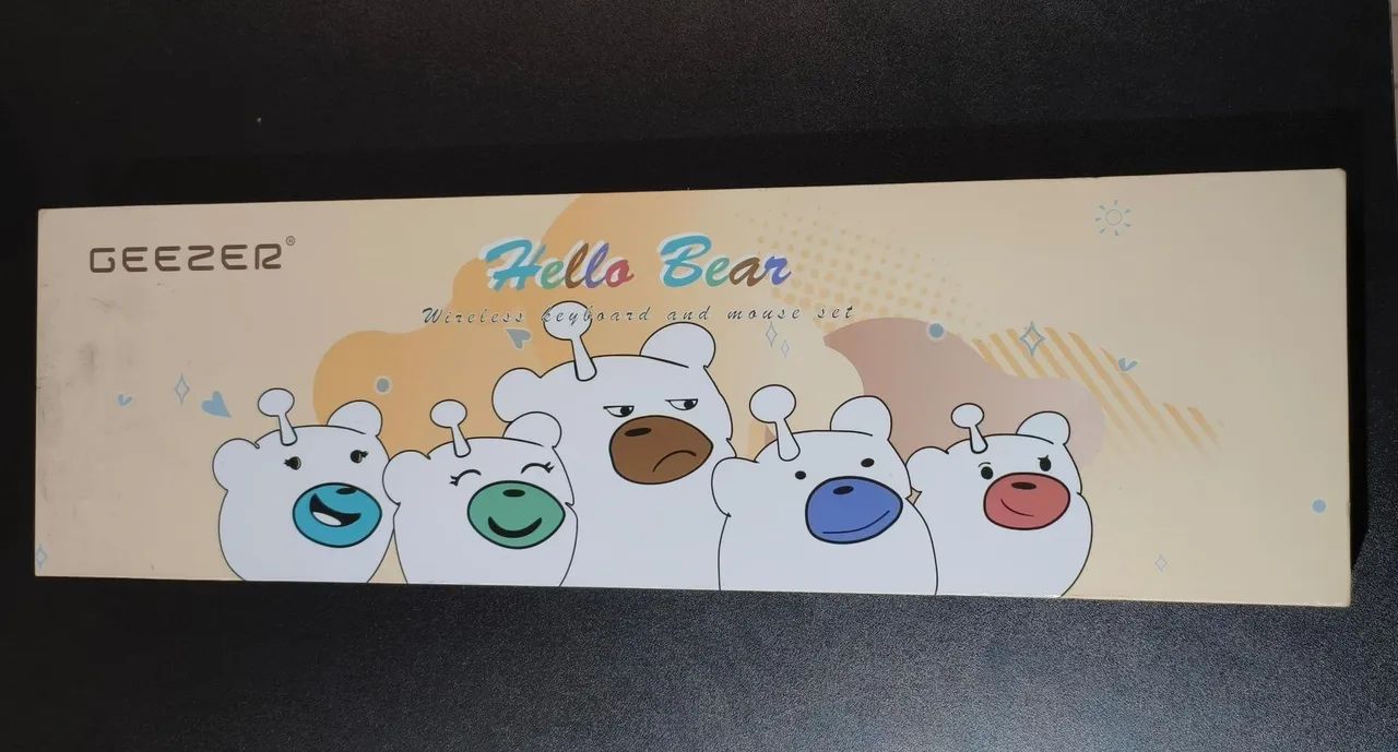 Teclado e mouse sem fio hello Bear GEEZER