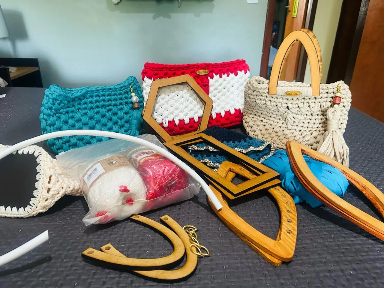 Bolsas, alças e acessórios de crochê  - Foto 3