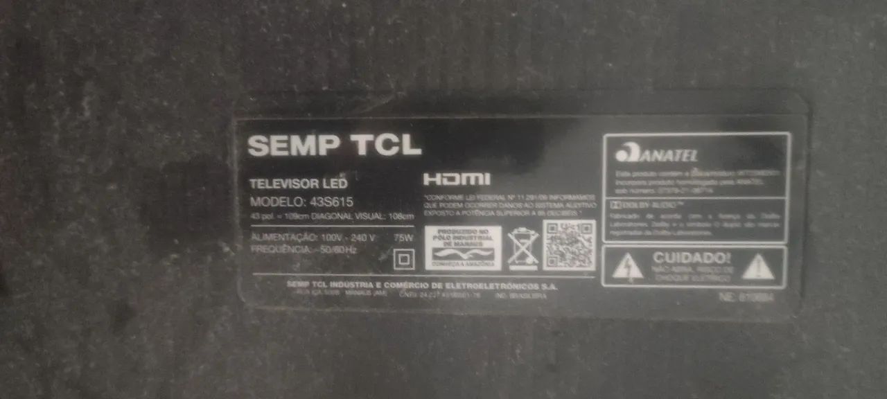 TV smart TCL T43 (DEFEITO) - Foto 2