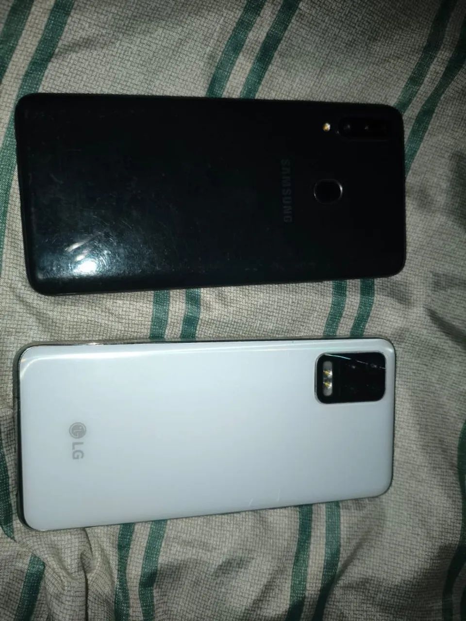 Celular LG k62+ (Prateado) Samsung (preto) - Foto 2