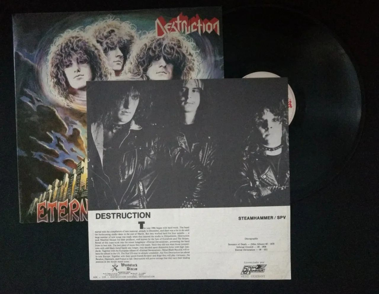 Lp Destruction - Eternal Devastation Nacional Woodstock 1987