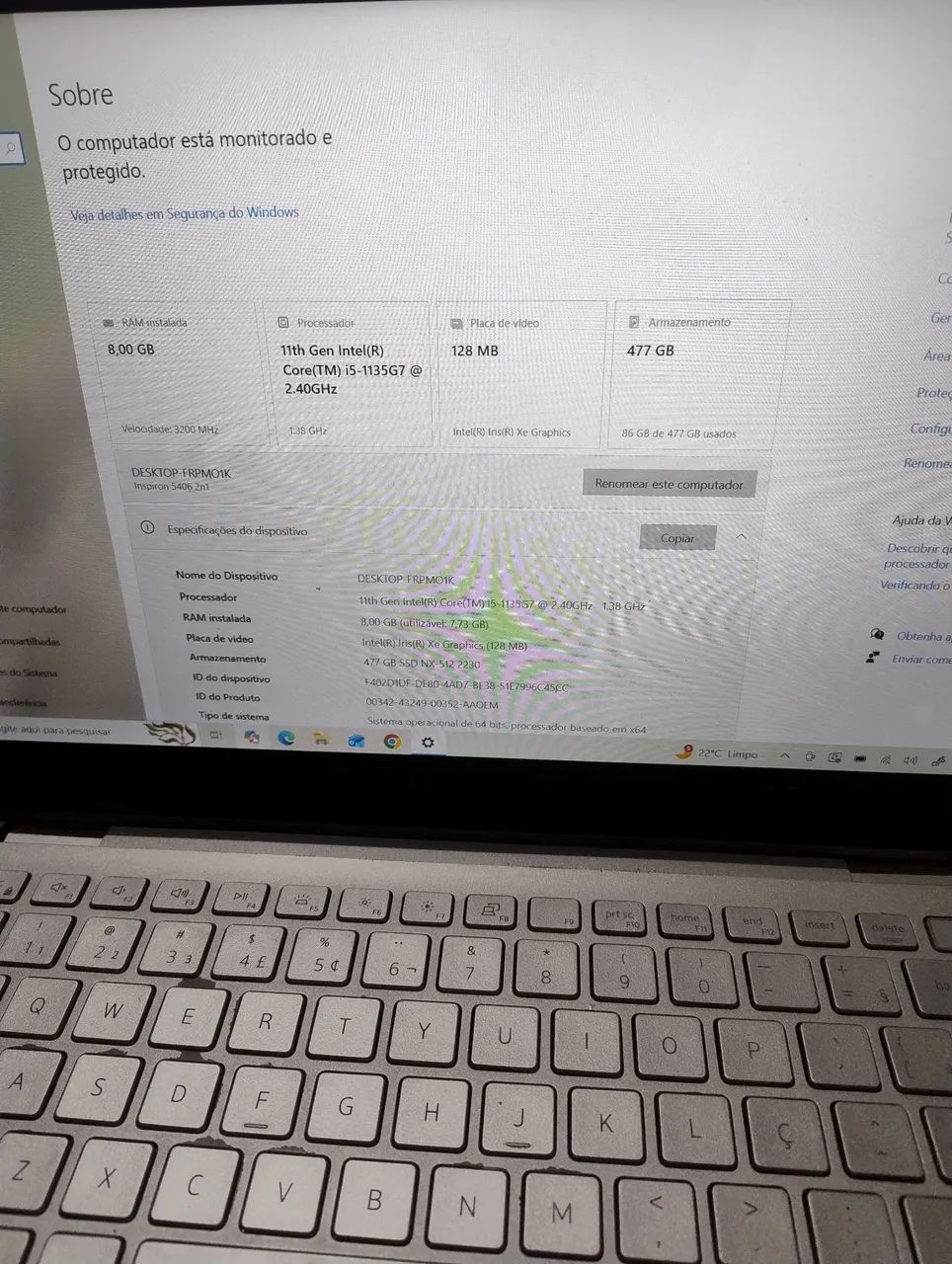 Notebook Dell Inspiron 5406 - Foto 2