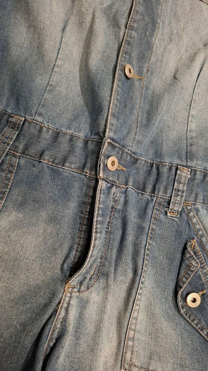 Macacão Jeans Feminino 42 - Foto 5