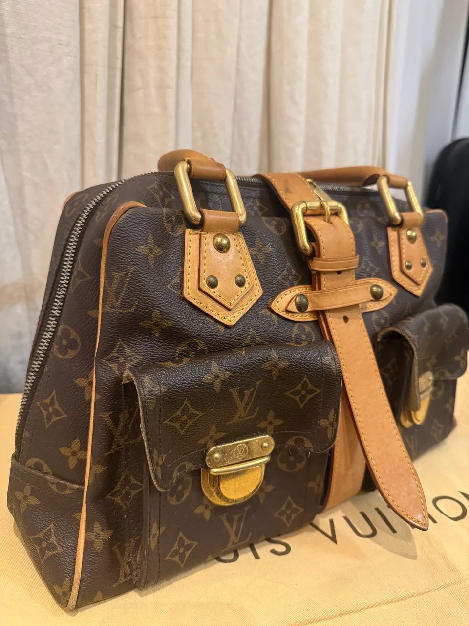Bolsa Louis Vuitton Manhattan PM Monogram Original - Excelente Estado - Foto 3