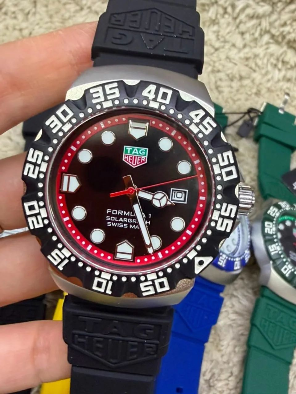 Relógio Tag Heuer Formula 1 (F1) - Pulseira de borracha - Foto 3