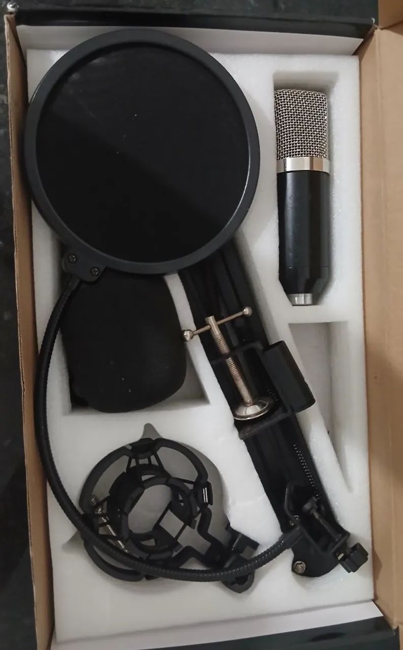 Microfone Condensador + Acessorios 